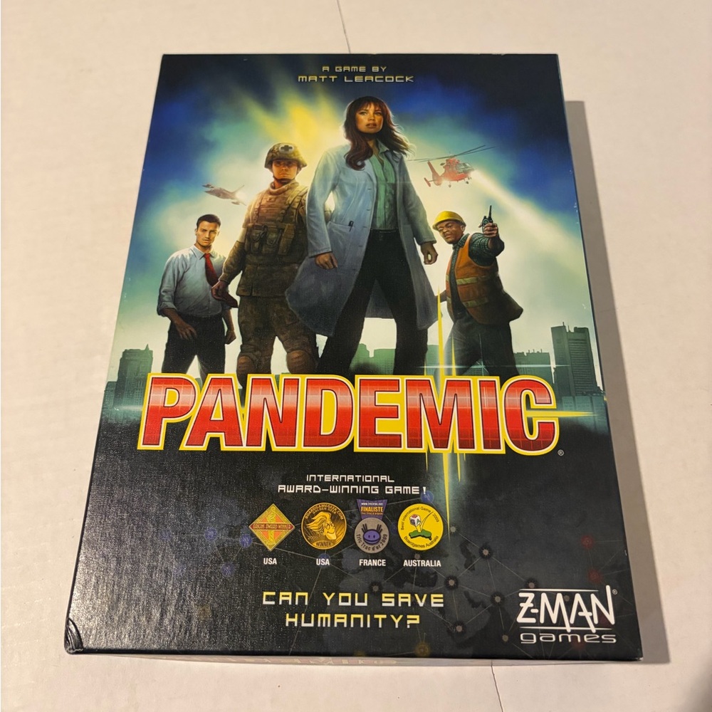 Pandemic Board Game by Zman Games Open Never Played 2-4 Players 8+ 45min Coop
